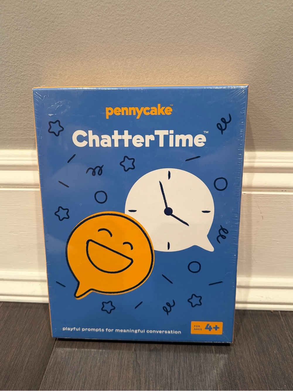NWT ChatterTime Conversation Cards - Blue & Yellow Kids Game